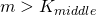 m > K_{middle}